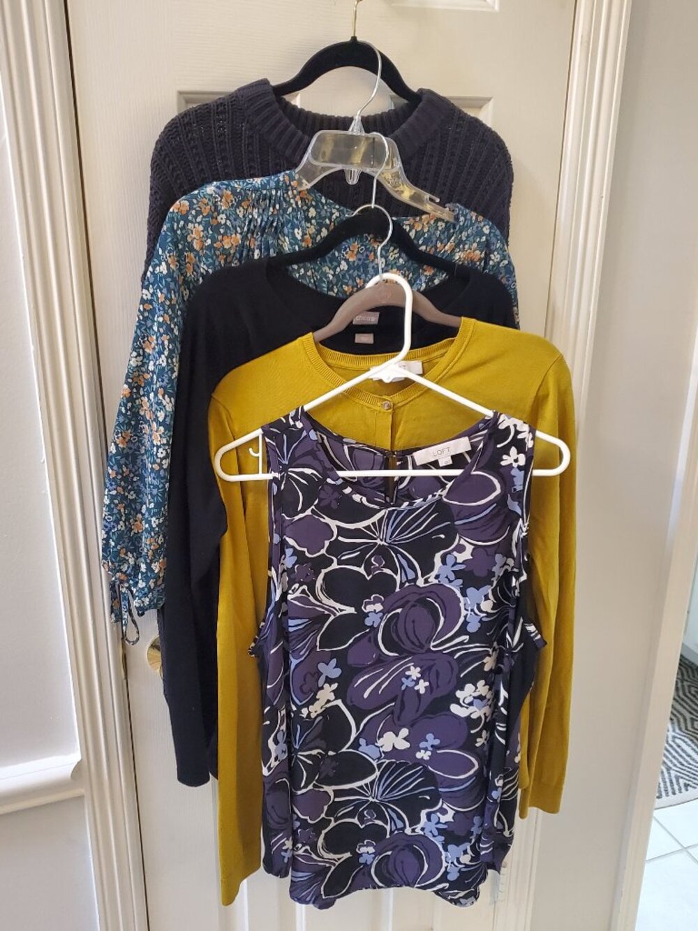 Lot of Five Women's Tops-Loft, Chico's, Eclair, & Universal Thread